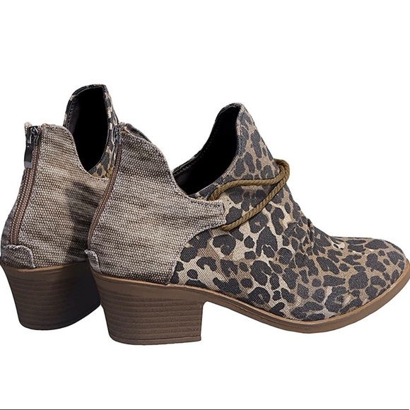 Leopard Print Ankle Boots - Picture 3 of 14